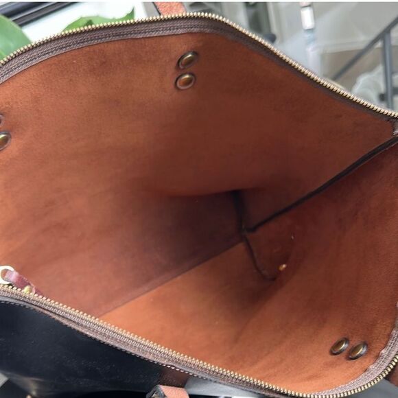 Clayton & Crume leather custom convertible satchel tote backpack w/ dust bag - Picture 8 of 8